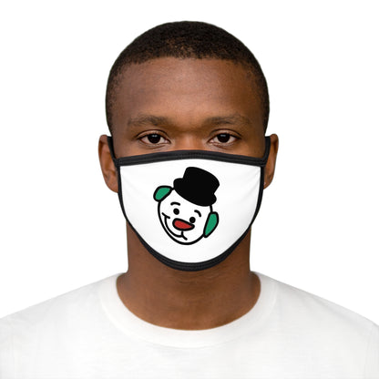 Snowman Face Mask — Cute Holiday Cartoon Mask with Top Hat