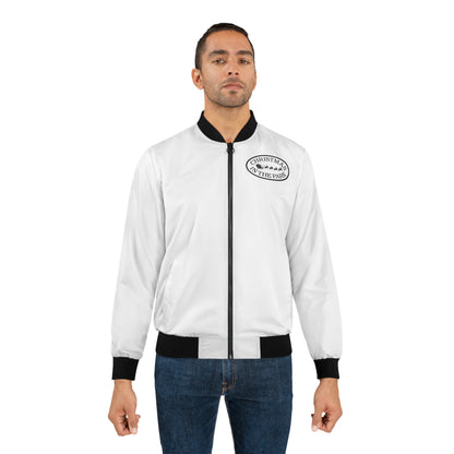 Christmas in the Park White Bomber Jacket