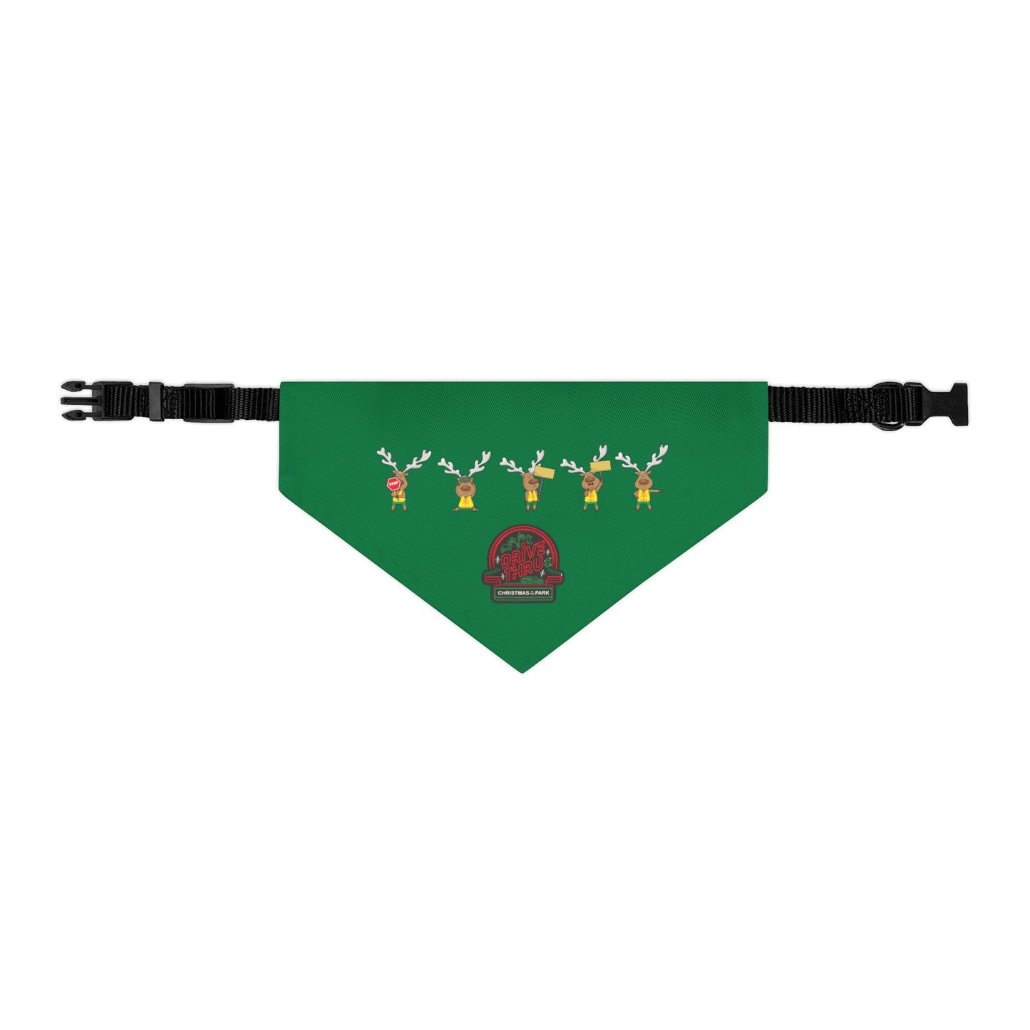 Blinky Chirstmas in the Park Drive-thru Pet Bandana Collar