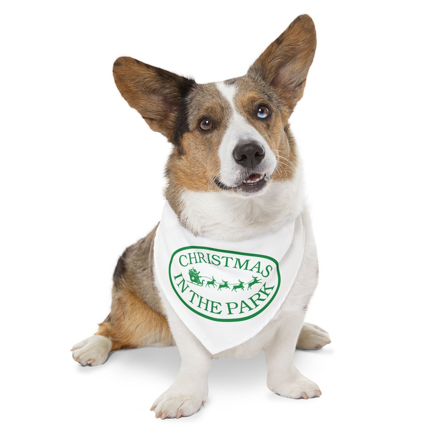 Christmas in the Park Pet Bandana Collar