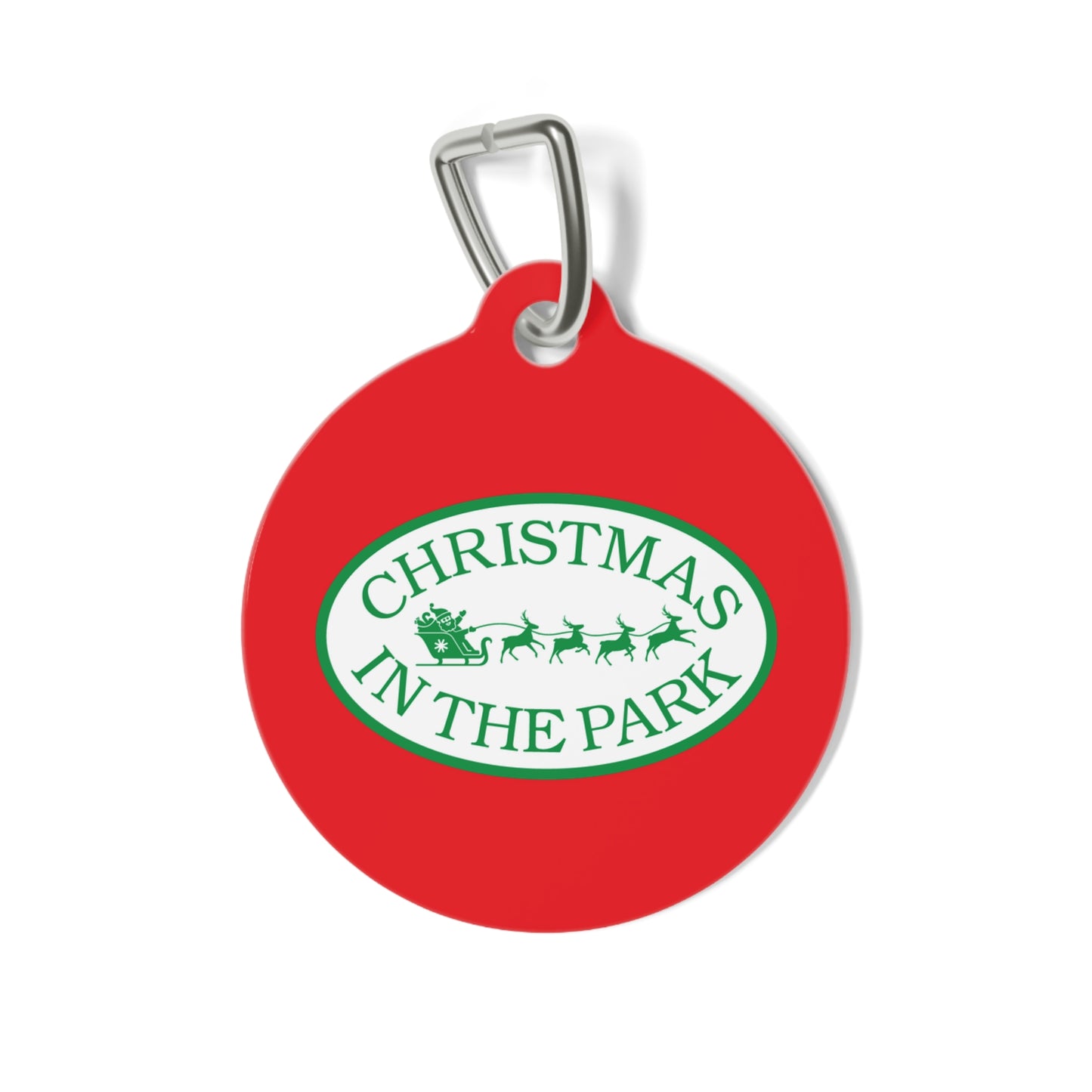 Pet Tag - Christmas in the Park Design
