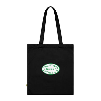 Christmas in the Park Tote Bag, Eco-Friendly Gift Bag, Reusable Shopping Tote, Holiday Gift Bag, Organic Cotton Handbag, Festival Accessory