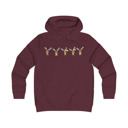 Holiday Girlie College Hoodie - Christmas in the Park Mascot Blinky