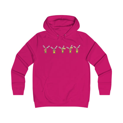 Holiday Girlie College Hoodie - Christmas in the Park Mascot Blinky