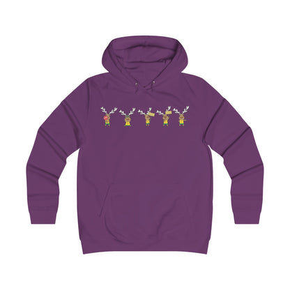 Holiday Girlie College Hoodie - Christmas in the Park Mascot Blinky