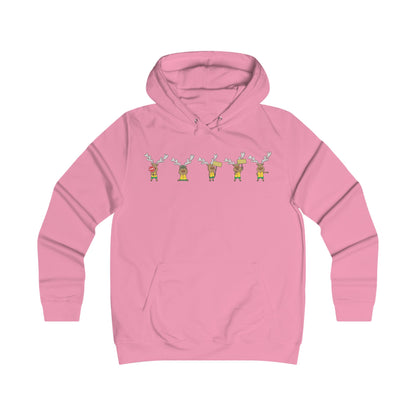 Holiday Girlie College Hoodie - Christmas in the Park Mascot Blinky