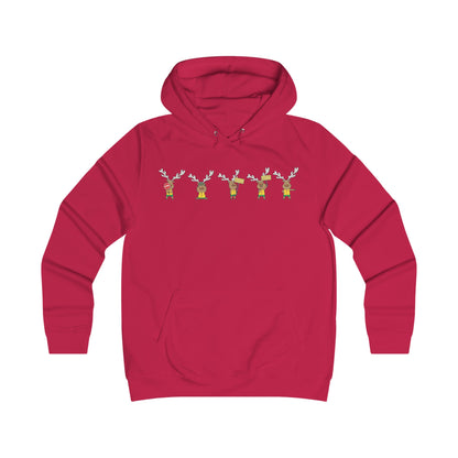 Holiday Girlie College Hoodie - Christmas in the Park Mascot Blinky