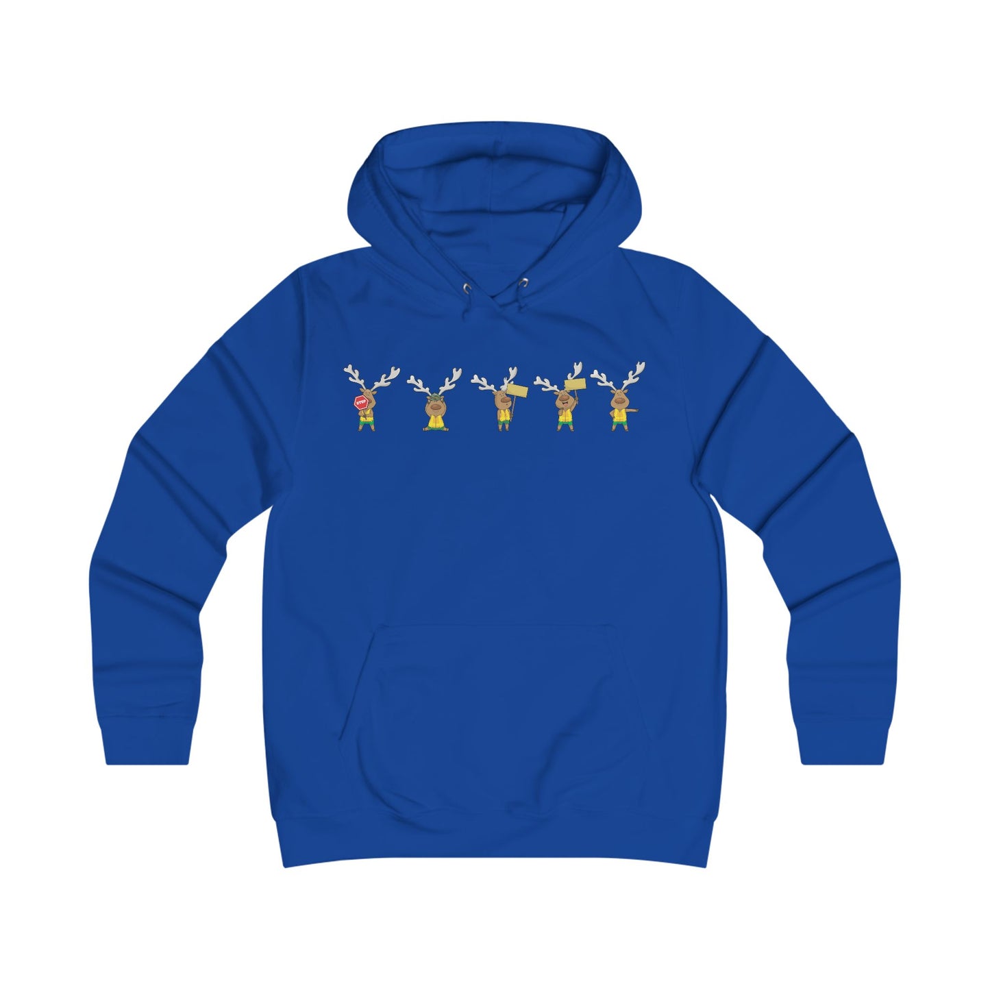Holiday Girlie College Hoodie - Christmas in the Park Mascot Blinky
