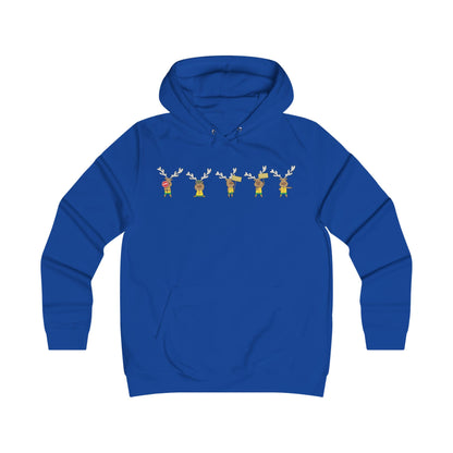 Holiday Girlie College Hoodie - Christmas in the Park Mascot Blinky