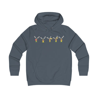 Holiday Girlie College Hoodie - Christmas in the Park Mascot Blinky