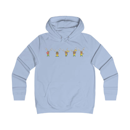 Holiday Girlie College Hoodie - Christmas in the Park Mascot Blinky
