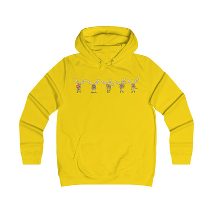 Holiday Girlie College Hoodie - Christmas in the Park Mascot Blinky
