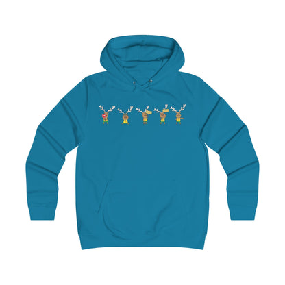 Holiday Girlie College Hoodie - Christmas in the Park Mascot Blinky