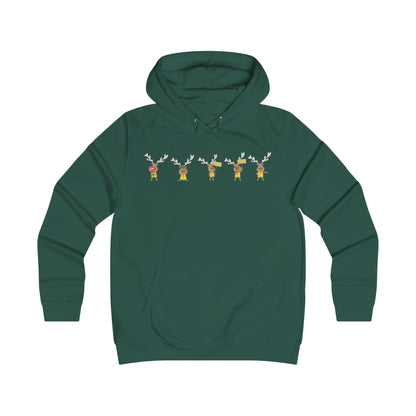 Holiday Girlie College Hoodie - Christmas in the Park Mascot Blinky