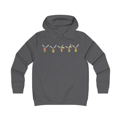 Holiday Girlie College Hoodie - Christmas in the Park Mascot Blinky