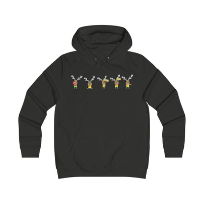 Holiday Girlie College Hoodie - Christmas in the Park Mascot Blinky