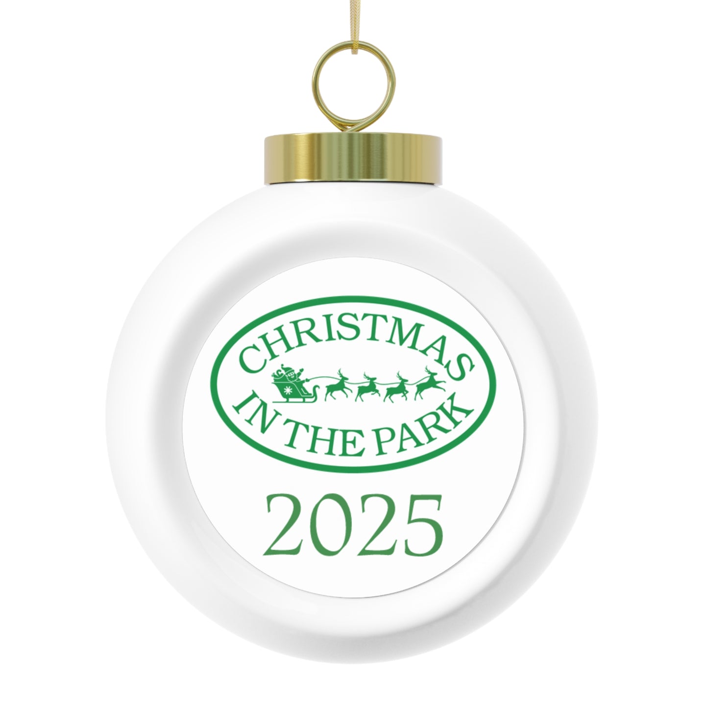 Christmas Ball Ornament - 2025 Christmas in the Park Ornament