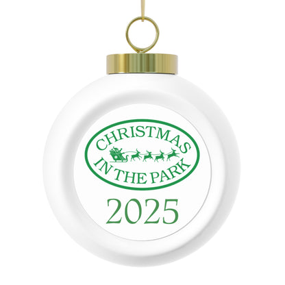 Christmas Ball Ornament - 2025 Christmas in the Park Ornament