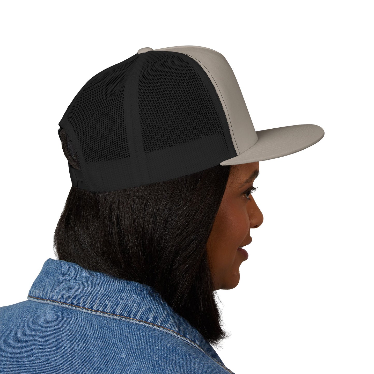 Embroidered Snowman Trucker Cap — Festive Winter Hat