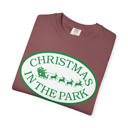 Christmas in the Park T-Shirt | Festive Holiday Tee for Celebrations, Gift for Family, Unisex Christmas Apparel, Joyful Winter Wear