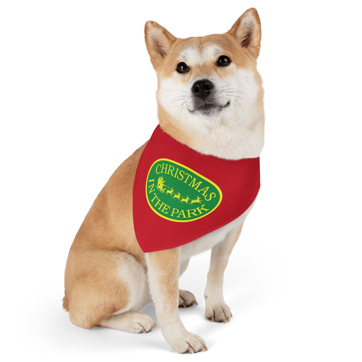 Christmas in the Park Pet Bandana Collar