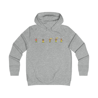 Holiday Girlie College Hoodie - Christmas in the Park Mascot Blinky