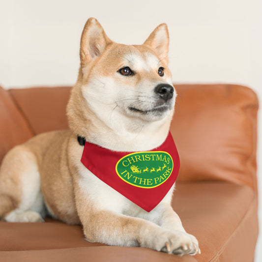 Christmas in the Park Pet Bandana Collar
