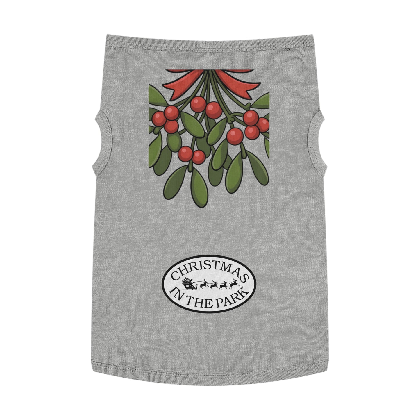 Festive Pet Tank Top - Christmas in the Park Design, Holiday Dog Shirt, Cute Pet Apparel, Christmas Dog Outfit, Pet Gift