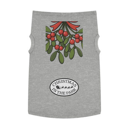 Festive Pet Tank Top - Christmas in the Park Design, Holiday Dog Shirt, Cute Pet Apparel, Christmas Dog Outfit, Pet Gift