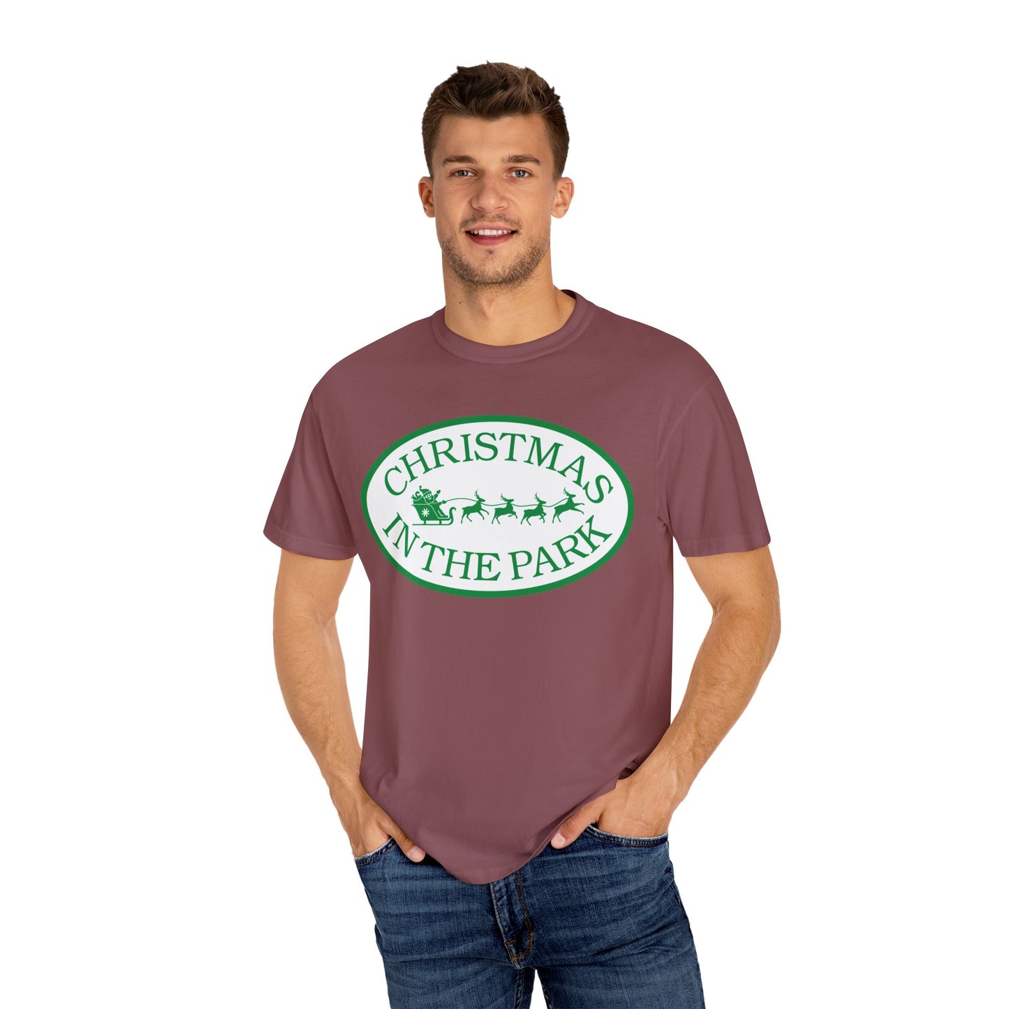 Christmas in the Park T-Shirt | Festive Holiday Tee for Celebrations, Gift for Family, Unisex Christmas Apparel, Joyful Winter Wear