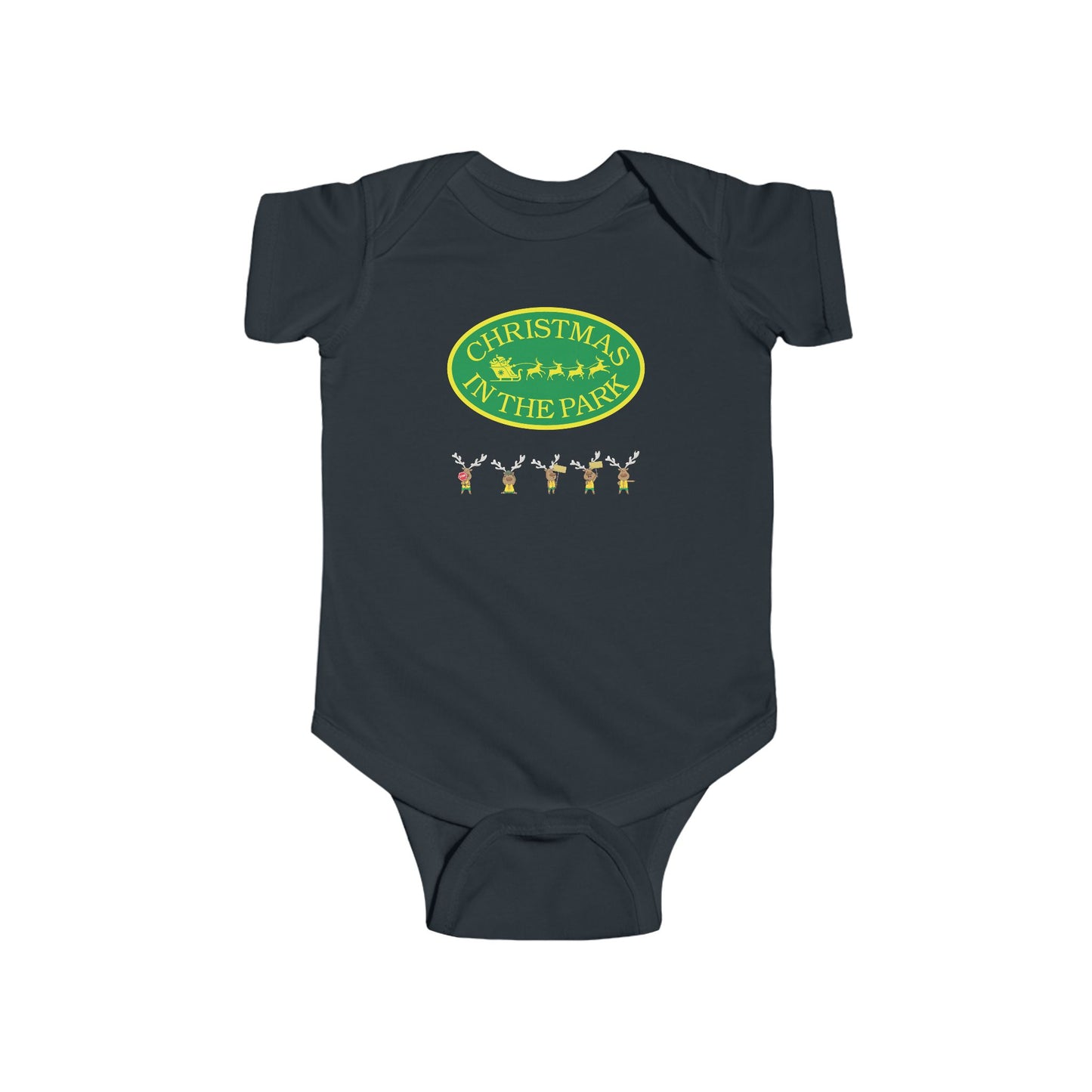 Christmas Park Infant Bodysuit, Holiday Baby Gift, Cute Christmas Outfit, Festive Baby Clothes, Unisex Baby Bodysuit