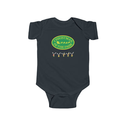 Christmas Park Infant Bodysuit, Holiday Baby Gift, Cute Christmas Outfit, Festive Baby Clothes, Unisex Baby Bodysuit