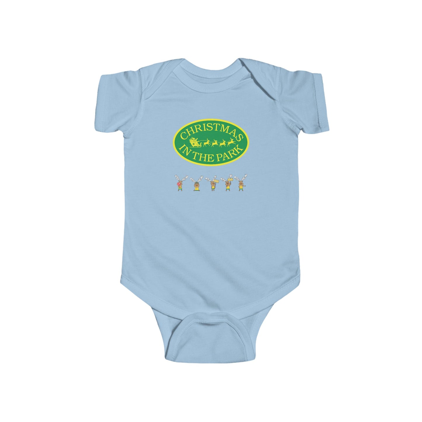 Christmas Park Infant Bodysuit, Holiday Baby Gift, Cute Christmas Outfit, Festive Baby Clothes, Unisex Baby Bodysuit
