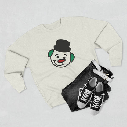 Hot Chocolate Snowman Crewneck Sweatshirt — Cozy Holiday Winter Sweater