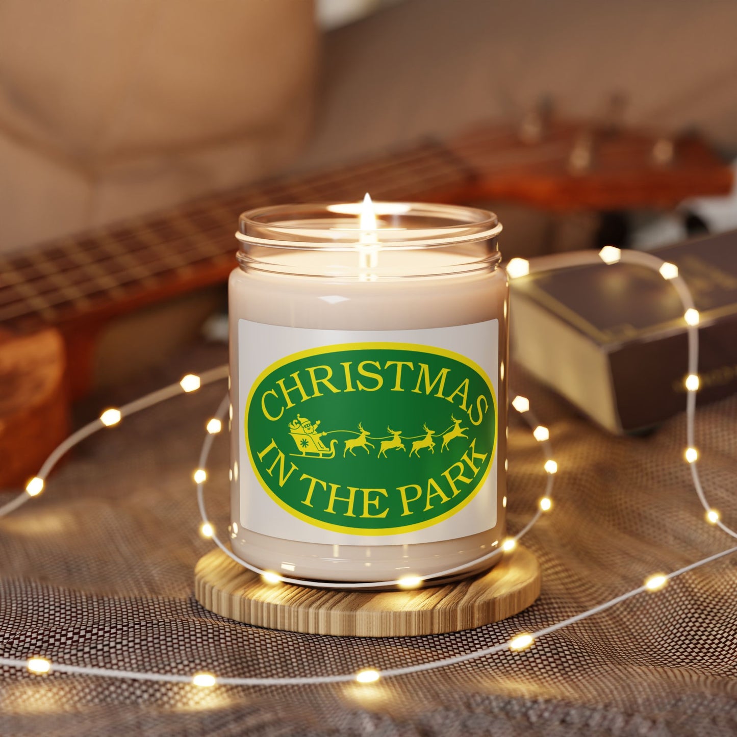 Christmas in the Park Scented Soy Candle, Cozy Holiday Gift, Aromatherapy Candle, Festive Home Decor, Eco-Friendly Candle