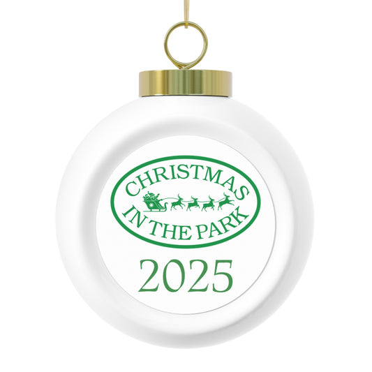 Christmas Ball Ornament - 2025 Christmas in the Park Ornament