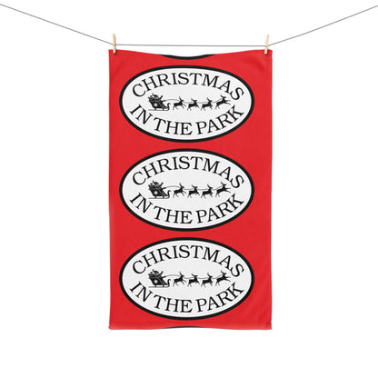 Festive Christmas Hand Towel, Holiday Kitchen Decor, Seasonal Gift for Christmas, Fun Towel for Home, Xmas Kitchen Accessory