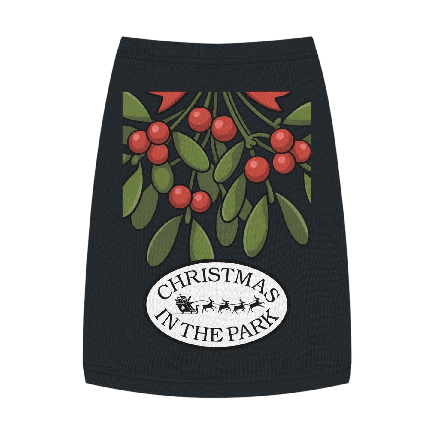 Festive Pet Tank Top - Christmas in the Park Design, Holiday Dog Shirt, Cute Pet Apparel, Christmas Dog Outfit, Pet Gift