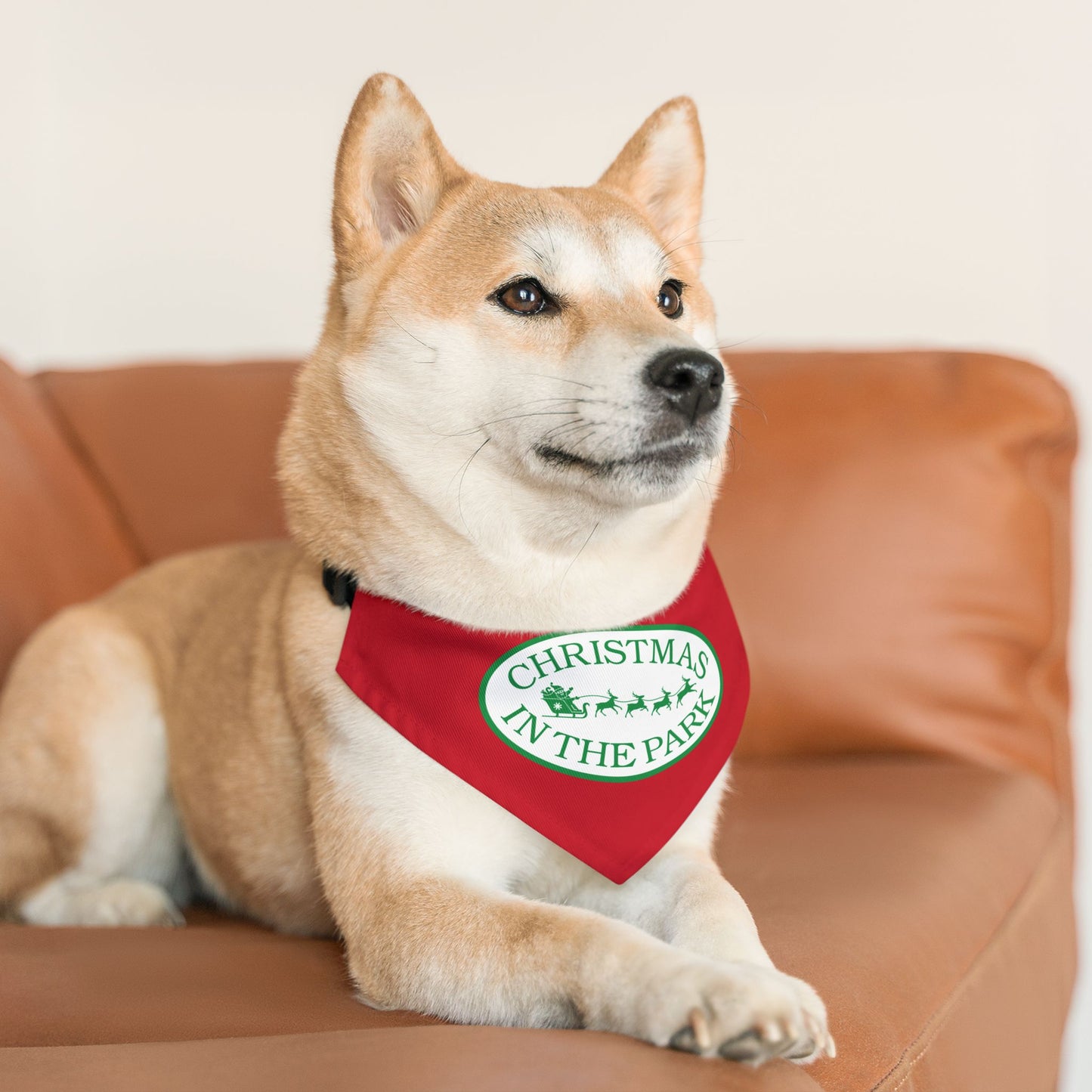 Christmas in the Park Pet Bandana Collar