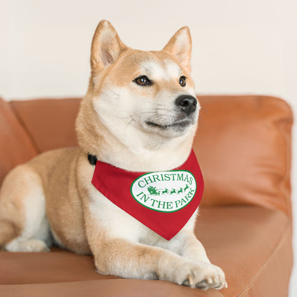 Christmas in the Park Pet Bandana Collar