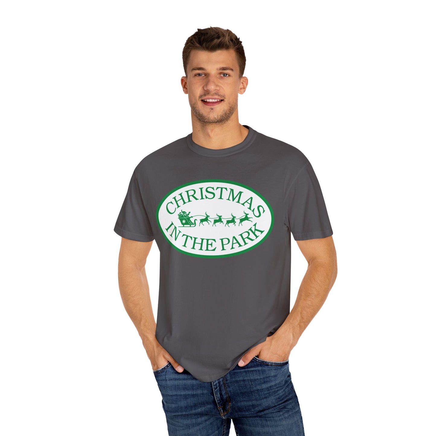 Christmas in the Park T-Shirt | Festive Holiday Tee for Celebrations, Gift for Family, Unisex Christmas Apparel, Joyful Winter Wear