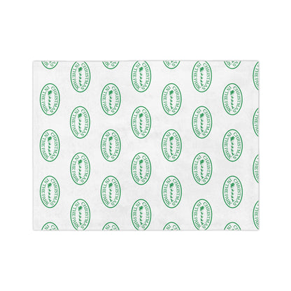 Chic Velveteen Blanket for Cozy Vibes, Soft Microfiber Throw, Ideal for Home Decor, Green Patterned Gift, Perfect for Birthdays