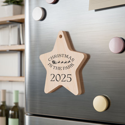 Wooden Ornament - Christmas in the Park 2025
