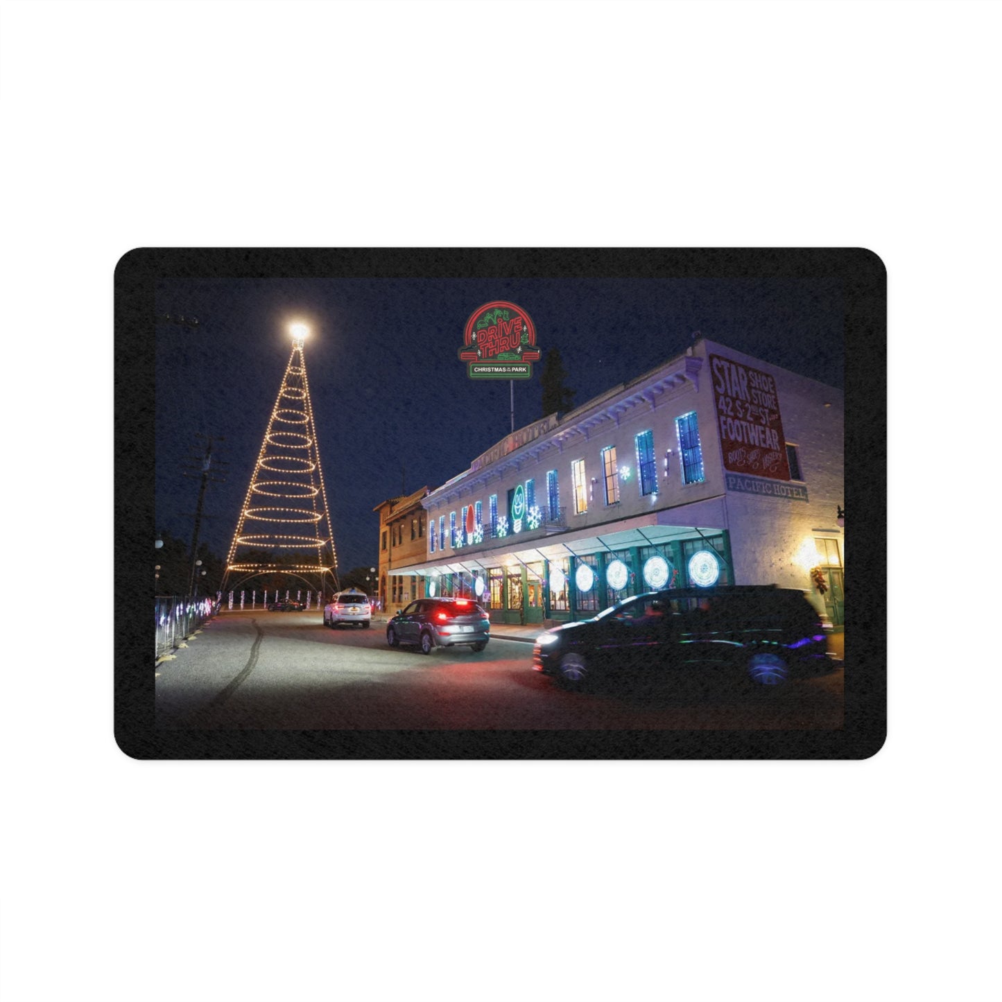 Christmas in the Park Drive-thru Pet Food Mat