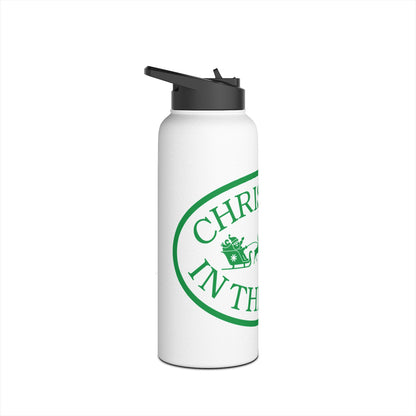 Christmas Water Bottle, Holiday Hydration, Eco-Friendly Travel Mug, Reusable Beverage Container, Perfect Gift for Christmas