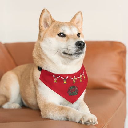 Blinky Chirstmas in the Park Drive-thru Pet Bandana Collar