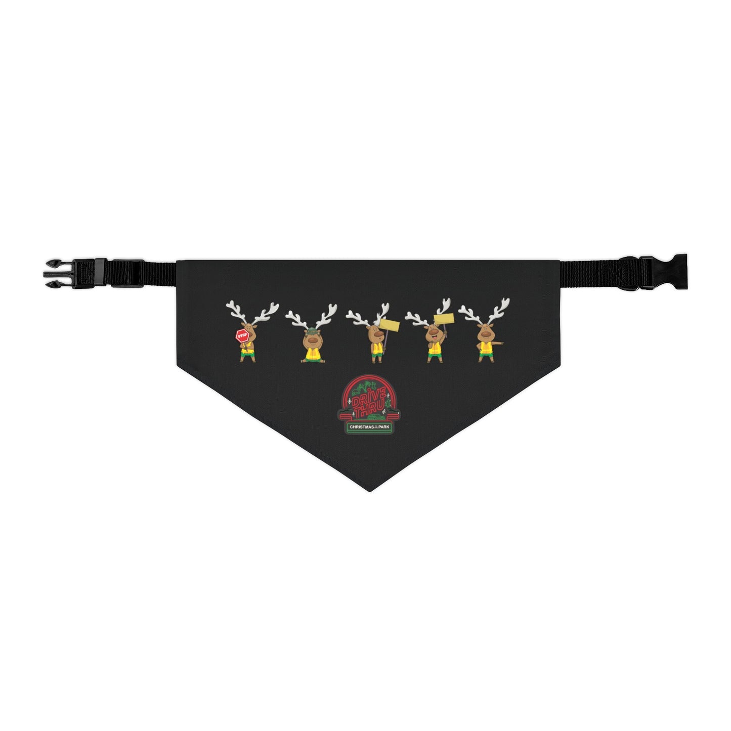 Blinky Chirstmas in the Park Drive-thru Pet Bandana Collar