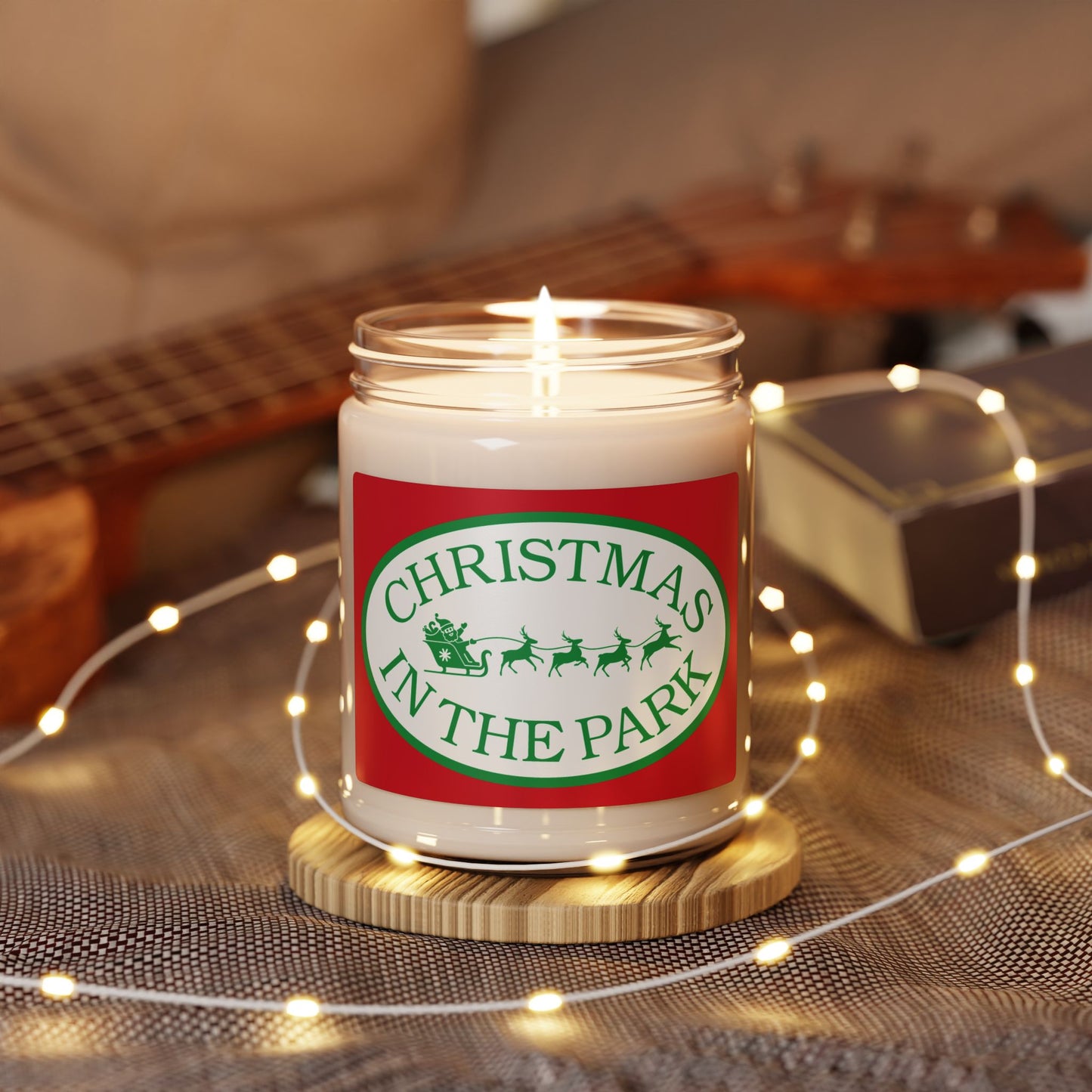 Christmas in the Park Festive Christmas Scented Soy Candle, Holiday Home Decor, Christmas Gift Idea, Seasonal Fragrance, Cozy Comforts