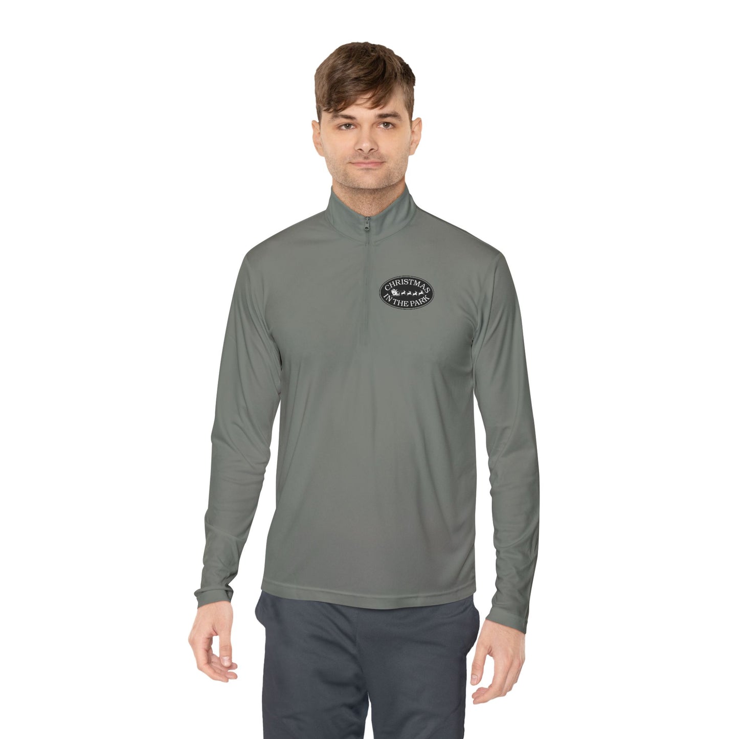 Quarter-Zip Pullover Christmas in the Park Logo
