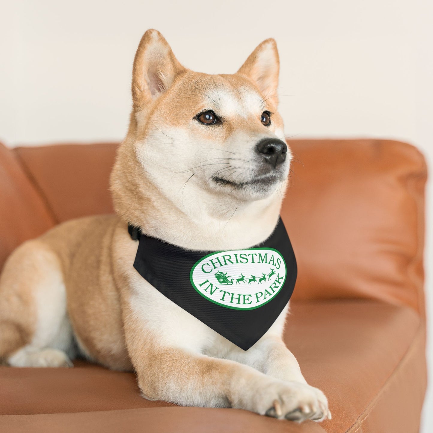 Christmas in the Park Pet Bandana Collar